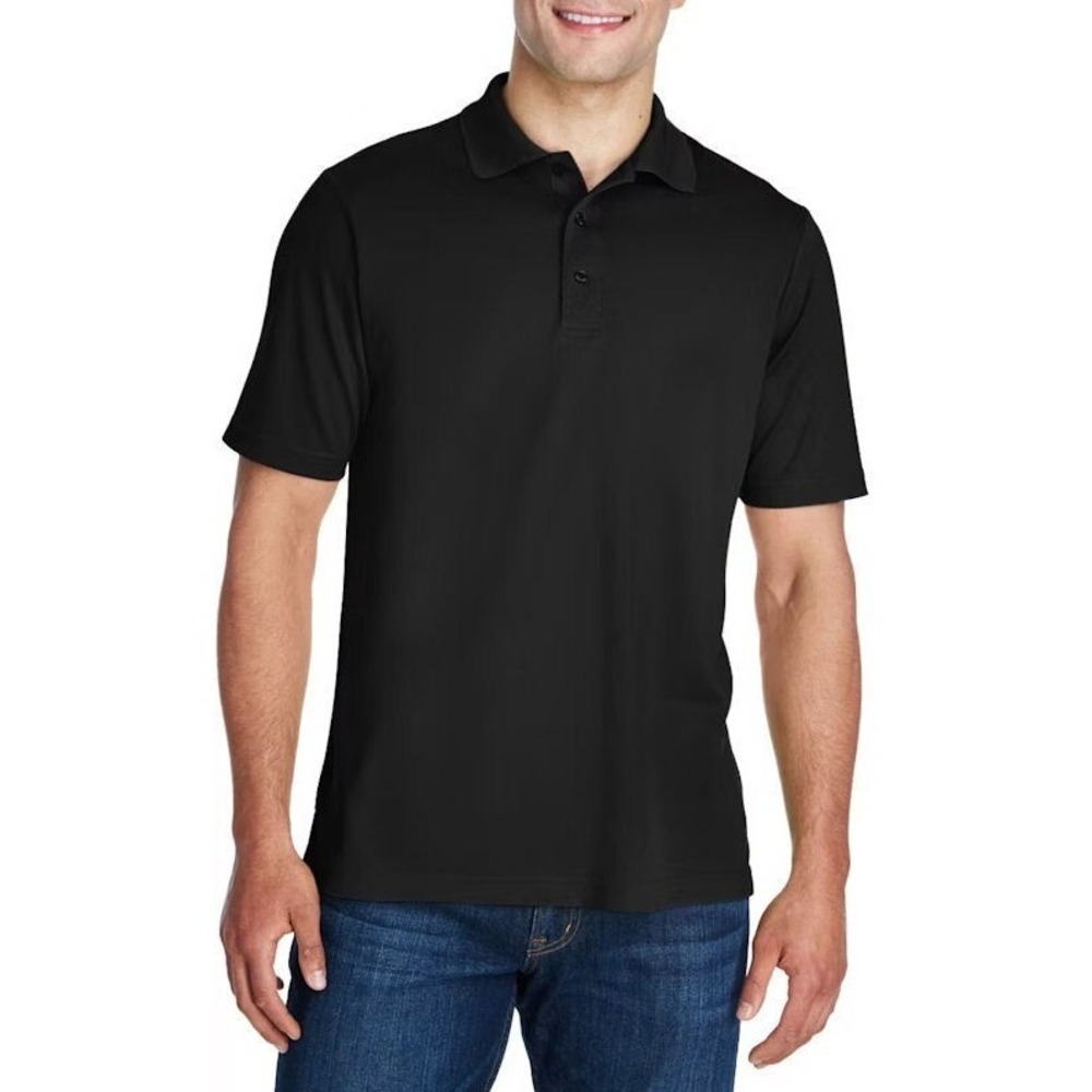Core365 Men's‎ Origin Performance Pique Polo - Black - Size 2XL - #88181